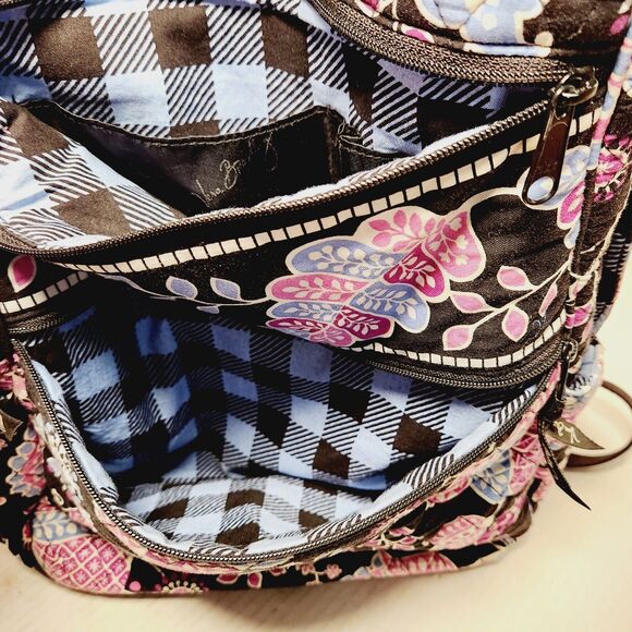 Vera Bradley Alpine Floral Campus Backpack Retired Embroidered Book Bag READ main image 15